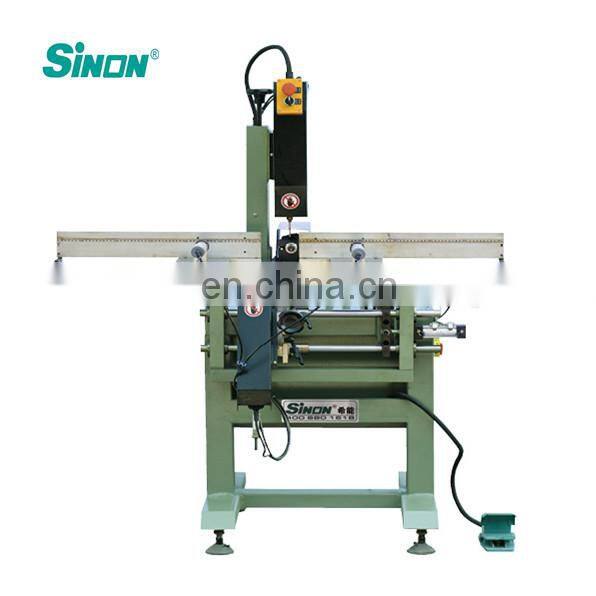 Three Heads UPVC Window Frame Water Hole Milling Machine