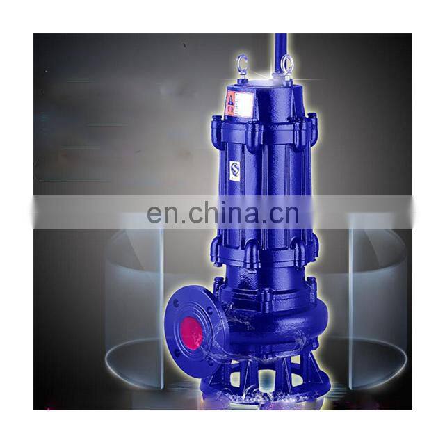 WQK-QG cutting sewage pump 1.5kw with double cutter tearing efficient non-clogging submersible sewage pump manufacturers
