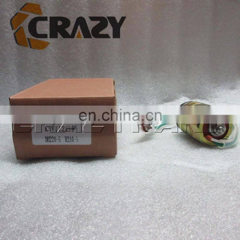 K3V112 main pump solenoid valve for R210-5,excavator spare parts,R210-5 solenoid valve