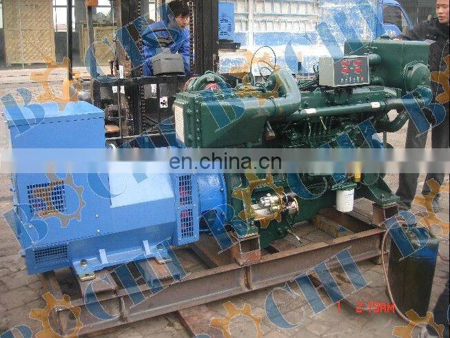 turbocharged 3 phase 4 wires marine diesel generator set