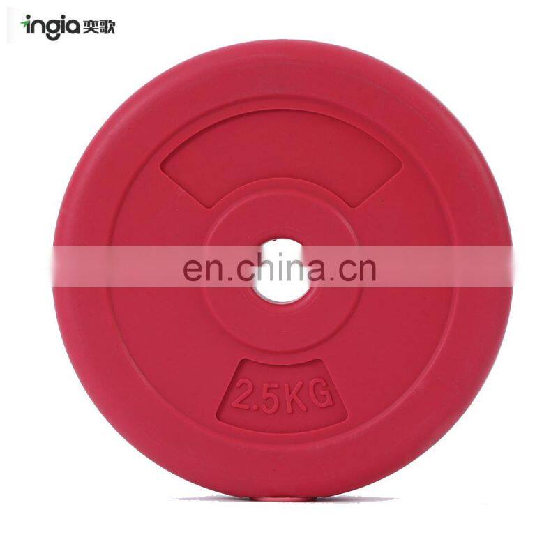 High Quality Weight Lifting Rubber Barbell Disc For Home Use