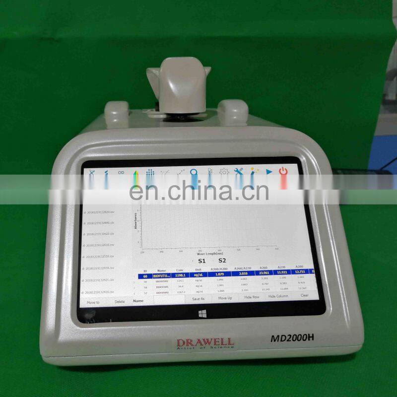 Drawell MD2000C portable spectrophotometer micro