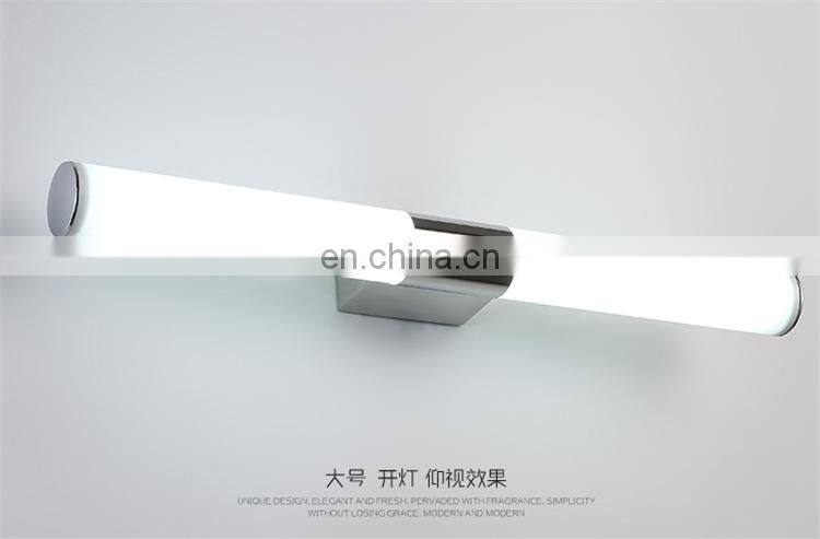 Simple design color-changing acrylic led bathroom mirror light