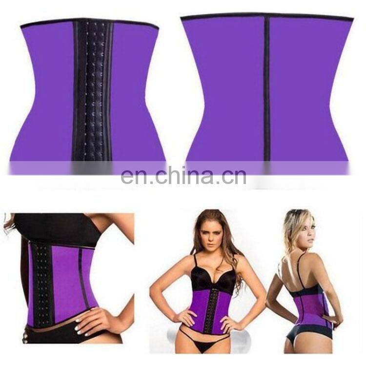 Women's Underbust Latex Sport Girdle Corsets Hourglass Body Shaper Waist Trainer