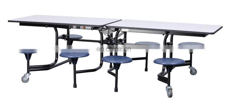 Folding University MDF Cafeteria mobile Canteen School student Dining Table