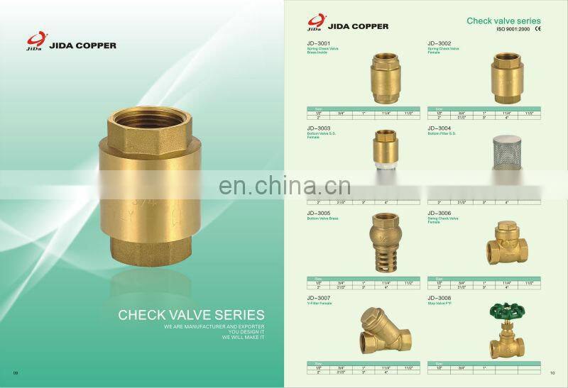 Y-filter female piston check valve
