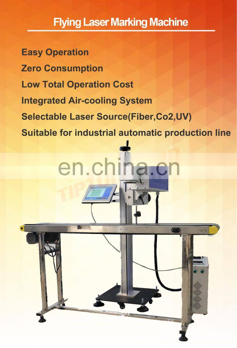 Industrial Professional Flying Fiber Co2 UV Laser Marking Machine for Metal and Plastic