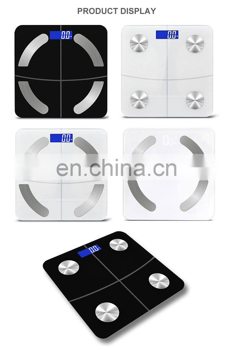 180Kg Blue tooth Smart Innovation Electronic Digital Body Fat Weight Scale With Fitness APP