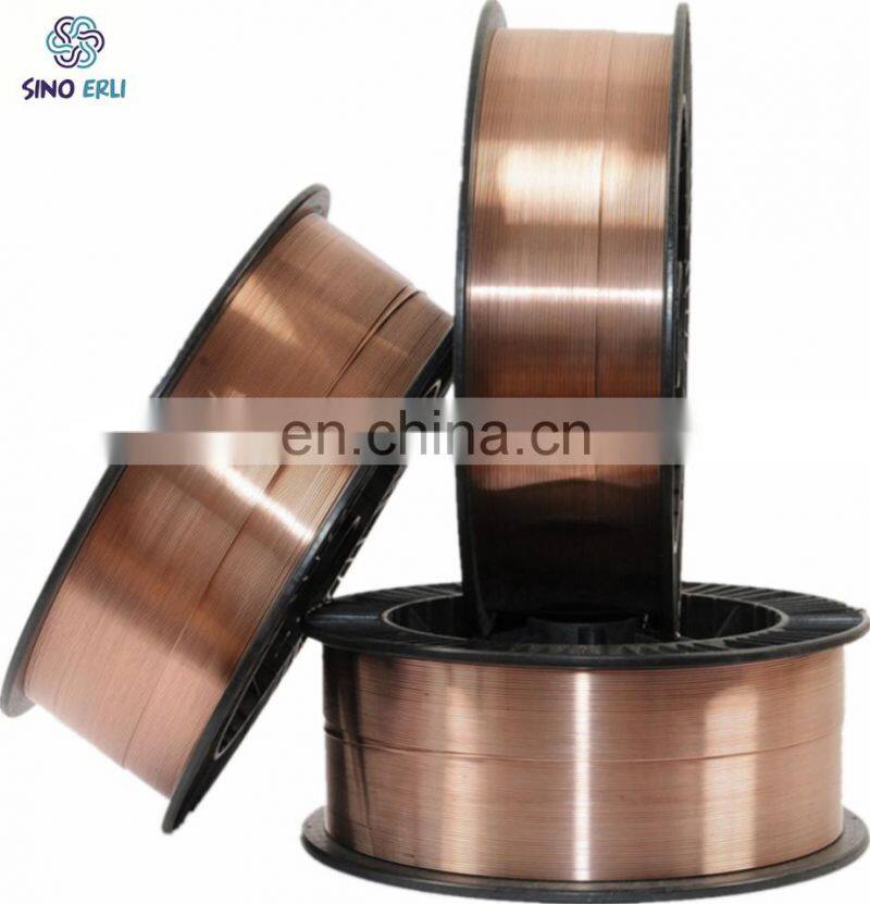 0.8 mm~1.6mm Sino Erli MG50-6 mig Co2 Carbon steel solid welding wire ER70S-6 ER50-6
