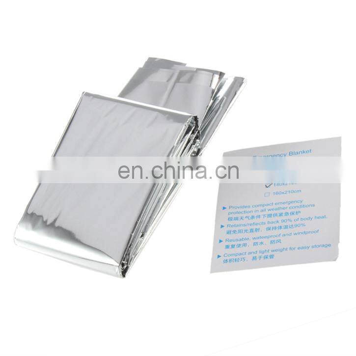 Waterproof Emergency Rescue Space Foil Thermal Blanket aluminum foil