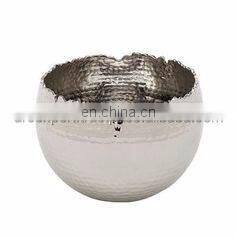 decorative fancy hammered metal bowl