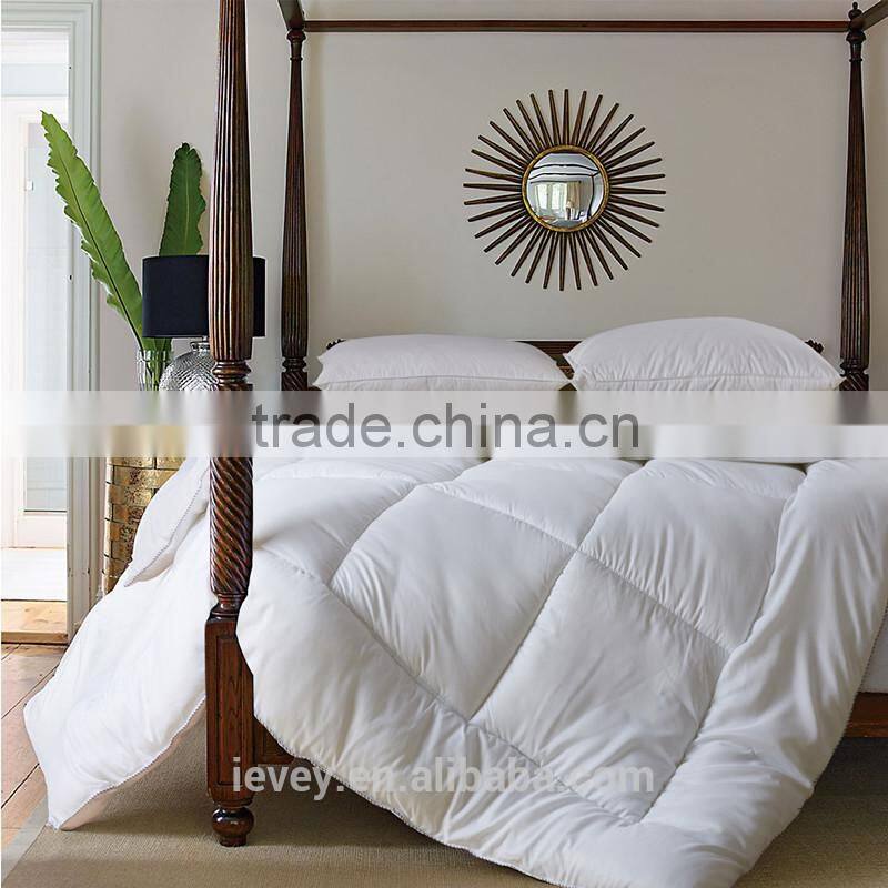 Hotel cheapest polycotton microfiber quilt set white , pink , colorful home , hotel quilt cover set comforter set