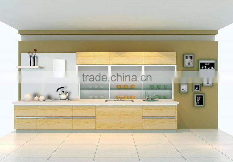 Artificial stone countertop MFC kitchen cabinets ( CDY-SM009)-kitchen set