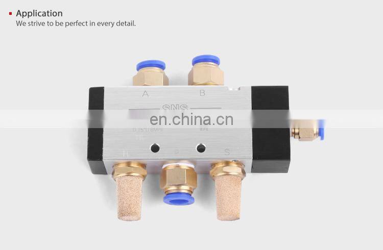 SNS 4A Series Factory Low Price Pneumatic Operated 5 Way Air Control Solenoid Valve