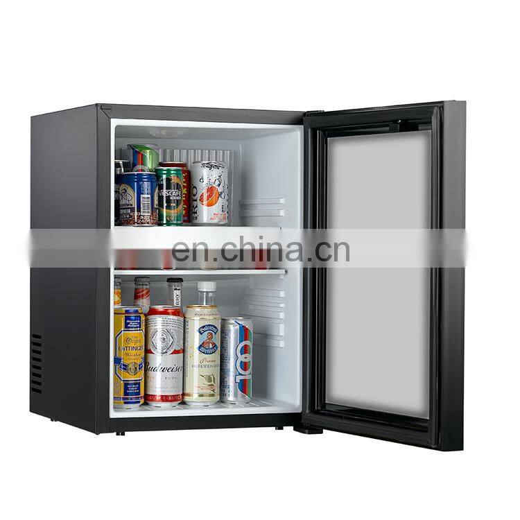 China decorative hotel beauty energy saving 12v india cold storage glass small single door fridge mini refrigerator low price