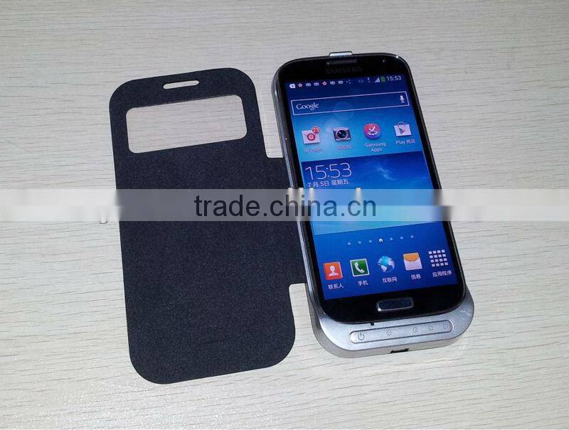 battery for sumsung S4 3200 mAh with aluminium alloy smart case