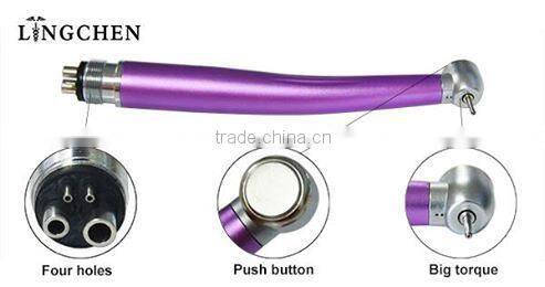 New colorful push button big head dental handpiece