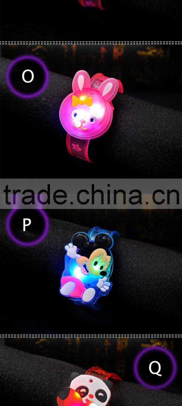 Hot Sell kids Gifts Cartoon Dolphin Design Flashes LED Flashing Bracelet