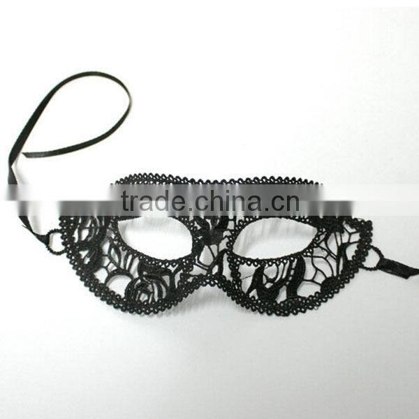 Cheap in stock black lace masquerade ball mask bulk Eye Mask Sexy Lace Venetian Masquerade fancy dress costume
