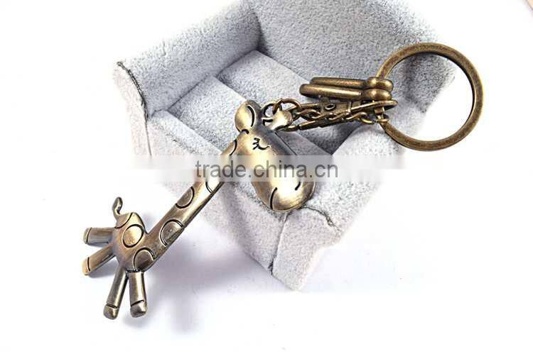 Cheap high quality custom cute animal keychain