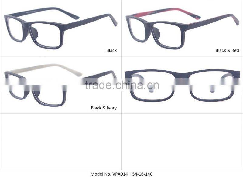 Latest designer wood texture Japanese eyeglass frame for men and women