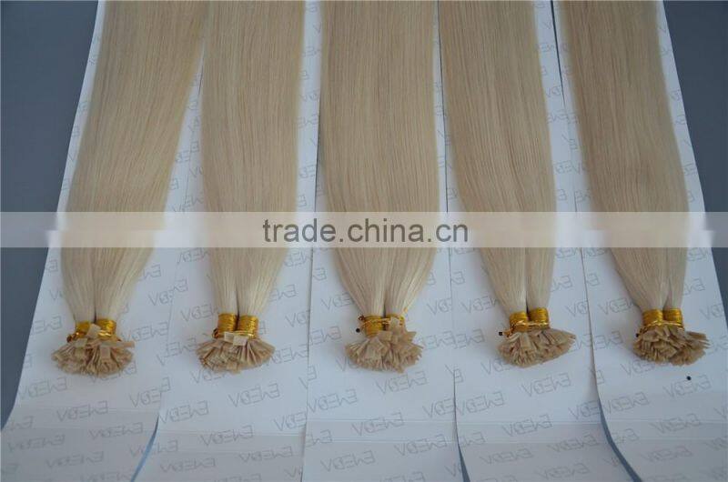 Italian keratin prebonded hair extension flat tip hair extension