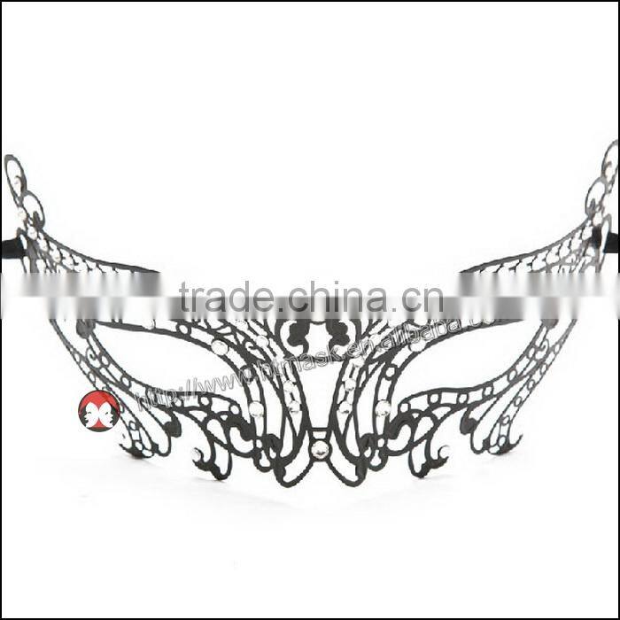 halloween karneval party elegant schwarz metall-laser charmante prinzessin schmetterling design maskerade maske