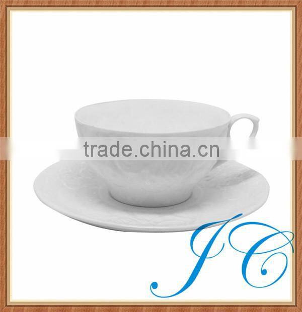Different sizes simple style coffee/tea cup and saucer set