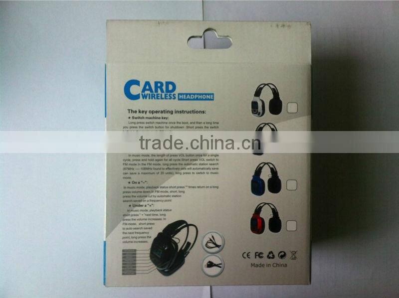 Sport Headphone Mp3 LCD Display , Battery FM TF SD Card Headphone