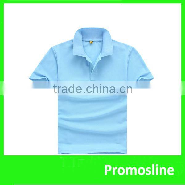 Advertising Promotional blue polo custom embroidery