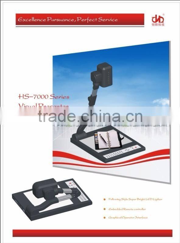 Foldable A4 paper portable document camera high definition digital visualizer with VGA interface