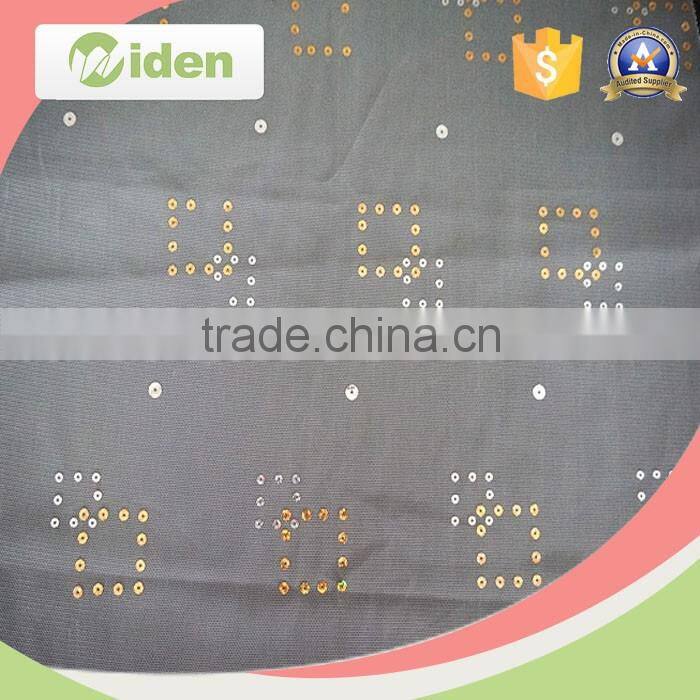 New design swiss voile lace polyester mesh fabric with sequins