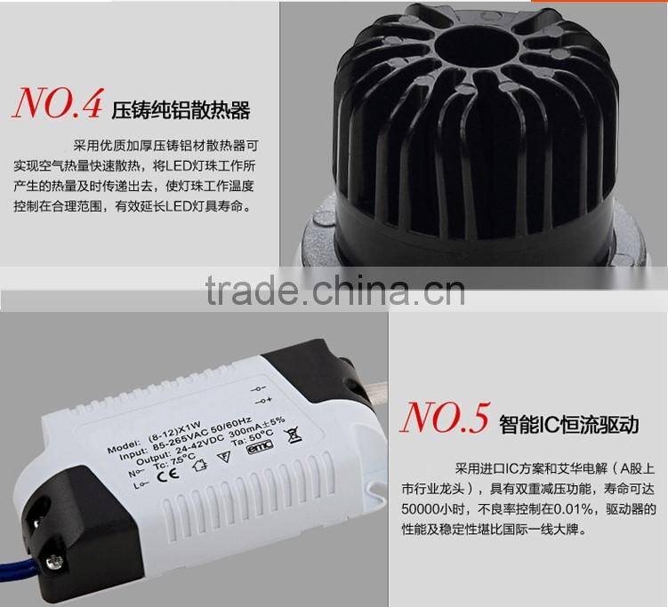 Surface Mount High quality LED Downlight COB 10W LED Spotlight Track Lights