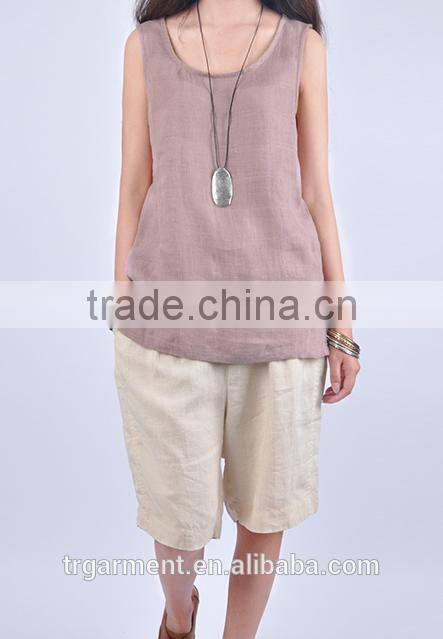 linen tank top stock tank top guangzhou garment factory