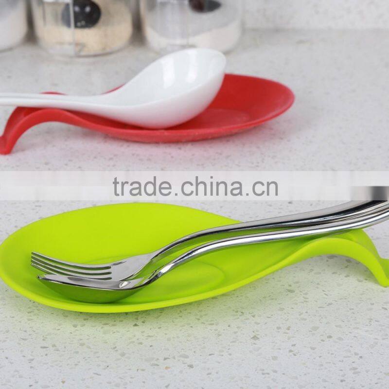 Custom food grade silicone spoon pad for cooking spoon