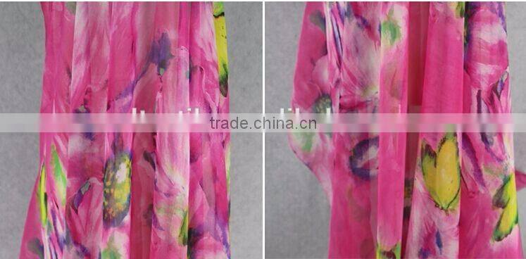 Wholesale 100% Printed Silk Chiffon Fabric For Garment