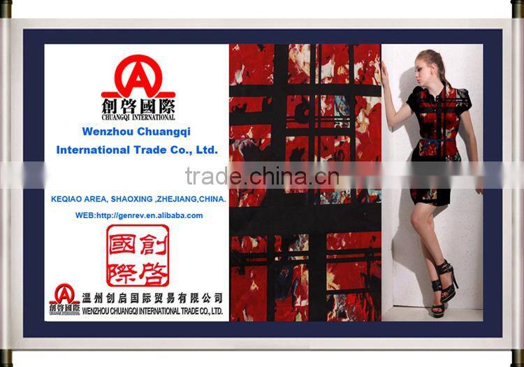 100% cotton fabric printing knit jesrey textiles china wholesale use for lady clothing