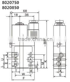 Electronic control direction valve normally close/ normally open 3/2 way solenoid valve