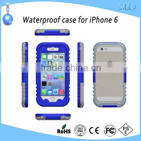 2014 hot selling waterproof cell phone case for iphone 6