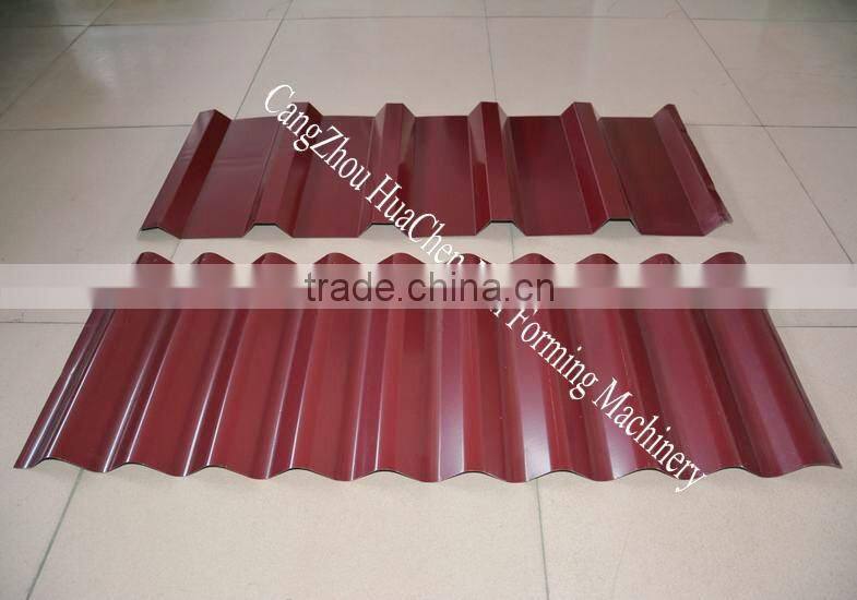 china supplier HC35-27 Galvanized Wall Tile Making Machine / Steel Roofing Profile Cold Roll Forming Machine