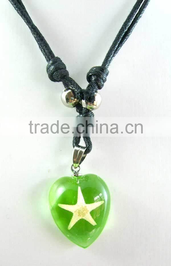 2015 Fashion Heart of Ocean Lucky Amber Necklace