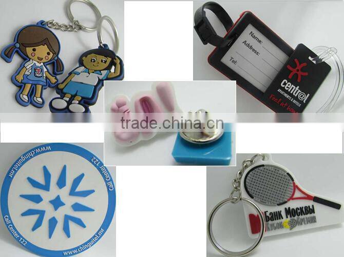 Rubber Material and soft pvc keychai Type 3d pvc keychain