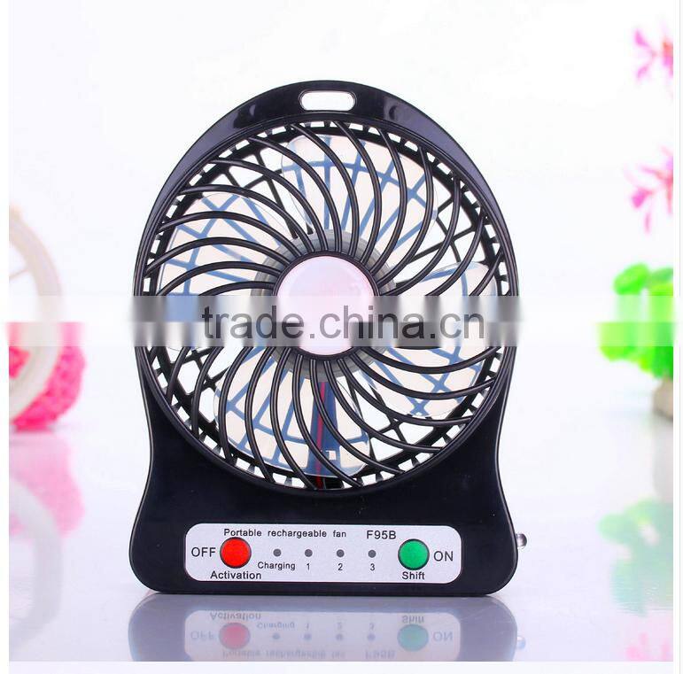 Unique new design portable usb fan rechargeable mini usb fan led light mini fan usb