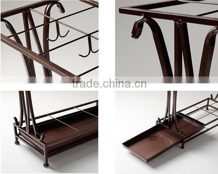 New design Removable metal floor standing umbrella stand iron holder