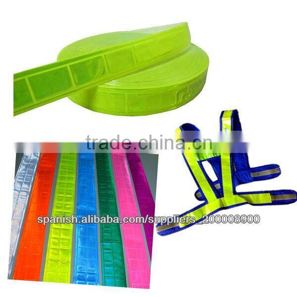 CY PVC Ribbon Tape High Visibility Safety Reflective Tape Sew-on Garment