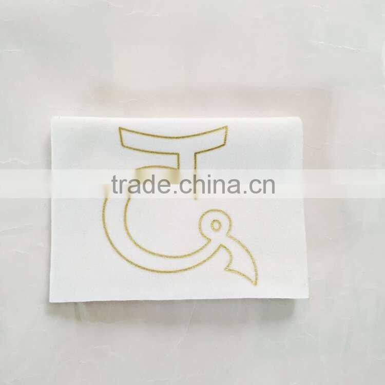 Logo golden printed black High quality custom velvet bag/custom logo jewelry bags