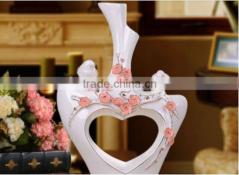 Porcelain vase home accessories for decoration and furniture