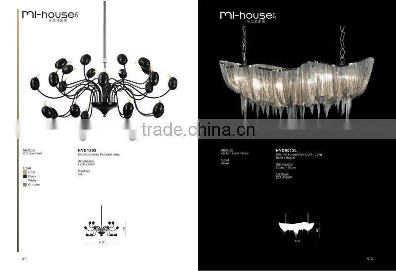Suspension lamp white/black