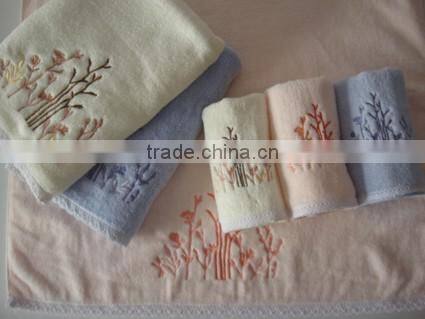 100% cotton luxury decorative bath towel sets
