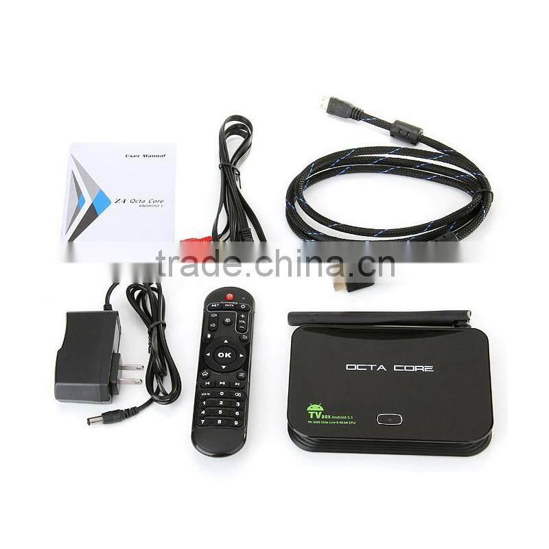 Z4 Android TV Box with Android 5.1 RK3368 Octa-core Bluetooth 2Gb/16Gb Wifi DLNA, KODI
